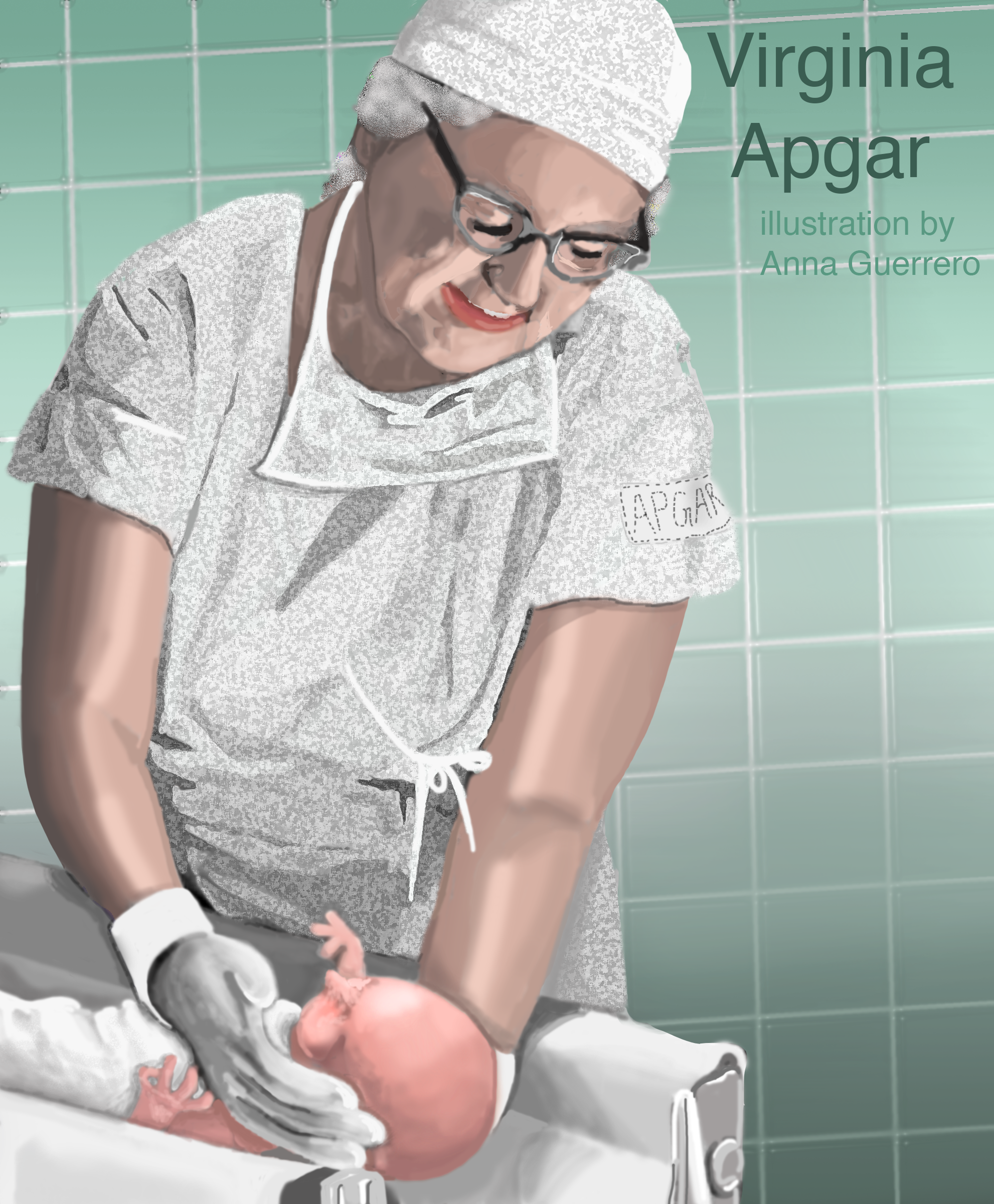 An illustration of Virginia Apgar